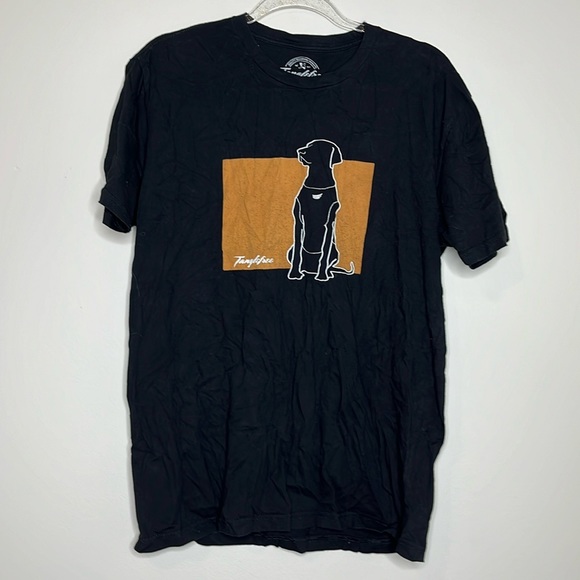 Tanglefree black graphic dog tshirt - Picture 1 of 3